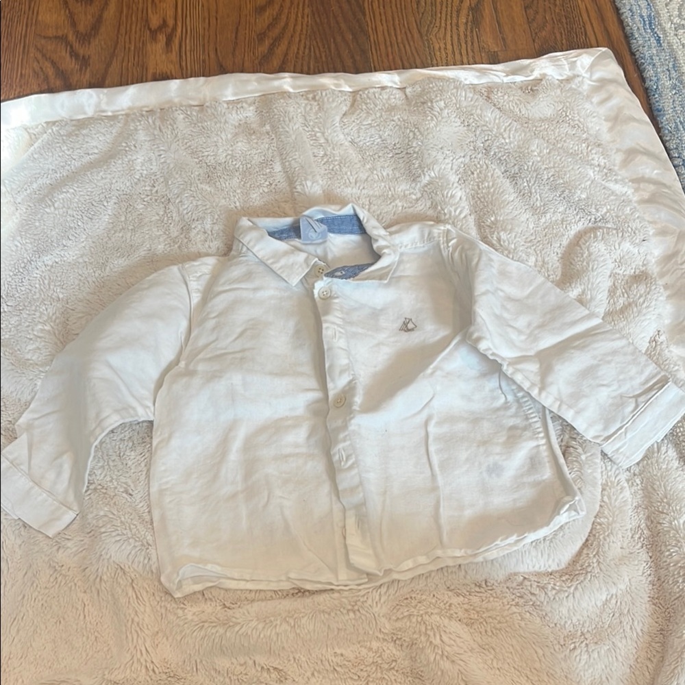 Petit bateau White Button-Up